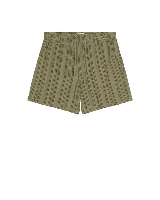 Marine Layer Green 6 Saturday Dobby Stripe Short for men