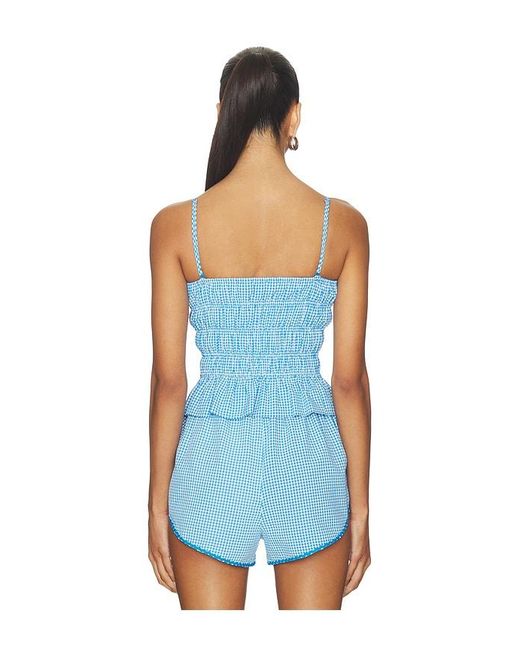 Solid & Striped Blue The Delilah Top
