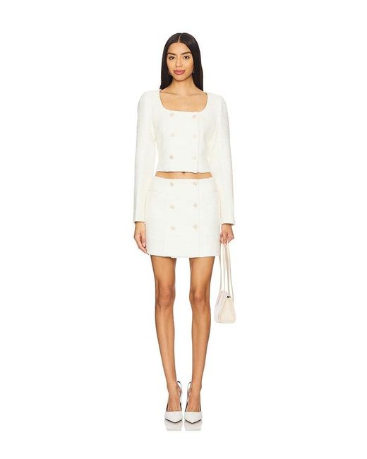 Astr White Rosario Skirt
