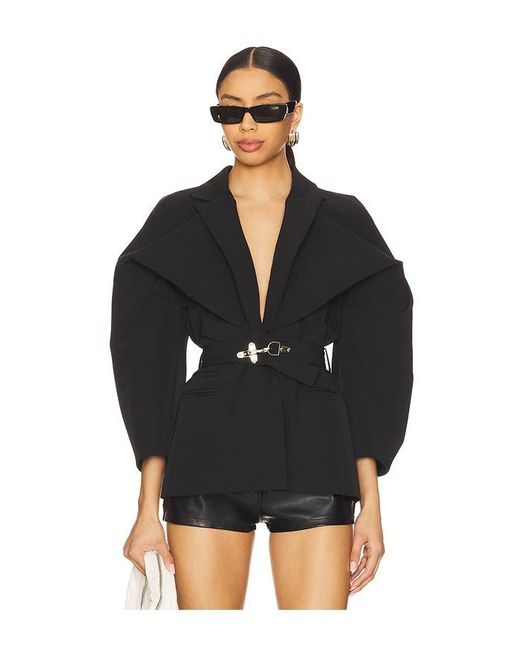 Vaillant Black Blazer With Signature Sleeve