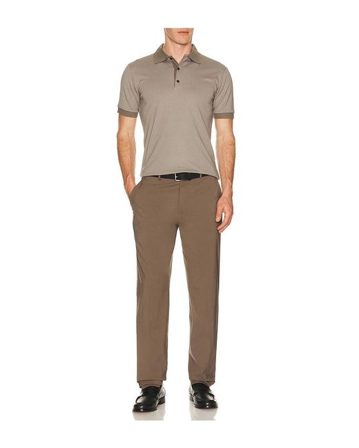 Theory Brown Motion Wool Curtis Pant for men