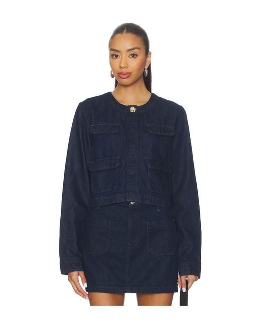 FAVORITE DAUGHTER Blue Denim Emily Jacket