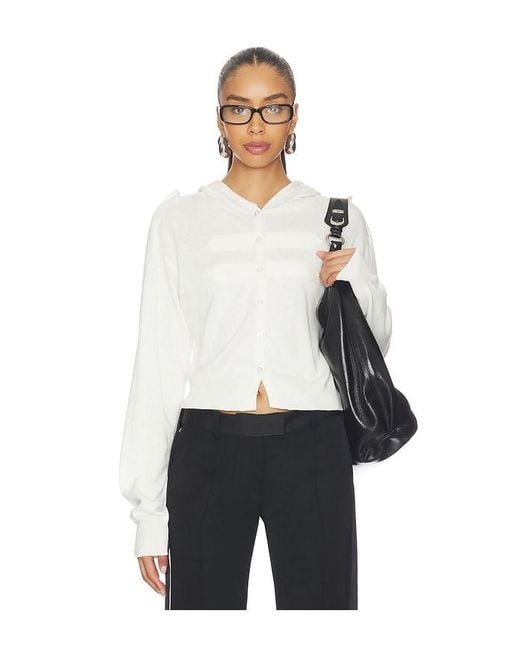 Nii HAI White Button Up Cardigan