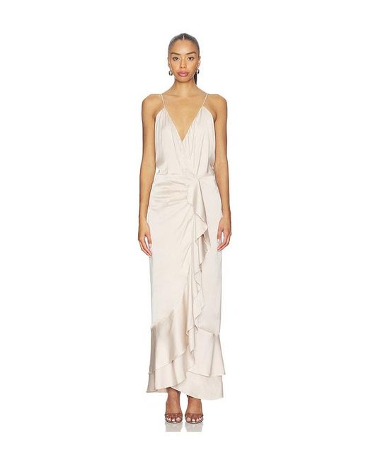 Rosewater House White Shiraz Ruffle Dress