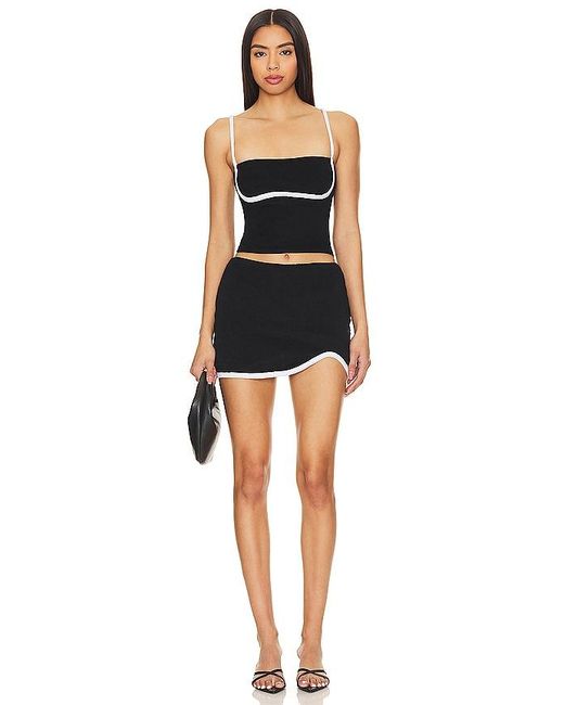 Nia Black Love Top