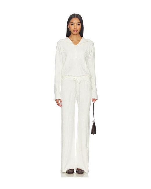 Bobi White Wide Leg Pant