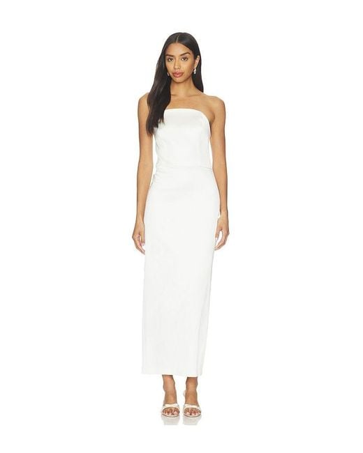 Amanda Uprichard White Berkshire Midi Dress