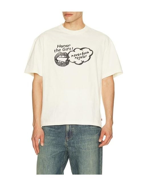 Honor The Gift White Never Been Regular Tee for men