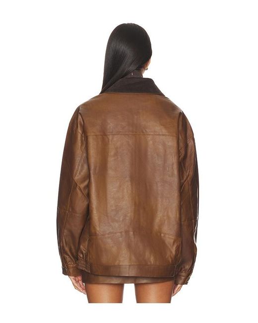 Show Me Your Mumu Brown Maverick Bomber Jacket