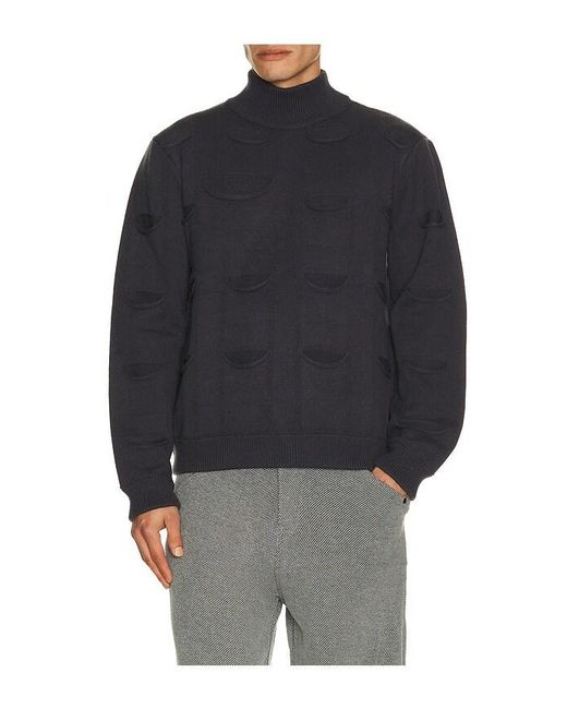 Isa Boulder Blue All Pockets Pullover for men