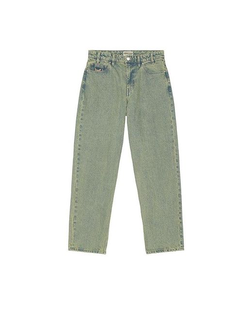 Huf Green Cromer Washed Denim Pant for men