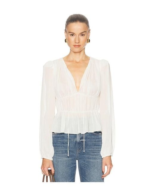 Camila Coelho White Lysette Top
