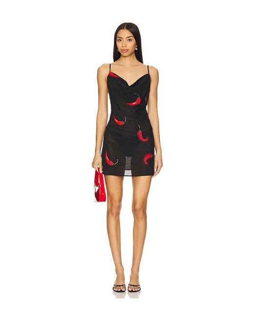 Leslie Amon Black Minikleid Galli