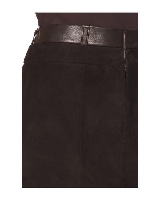 Ceren Ocak Black Double Detailed Skirt