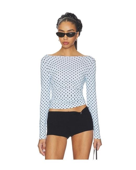 Miaou Blue Amelia Top