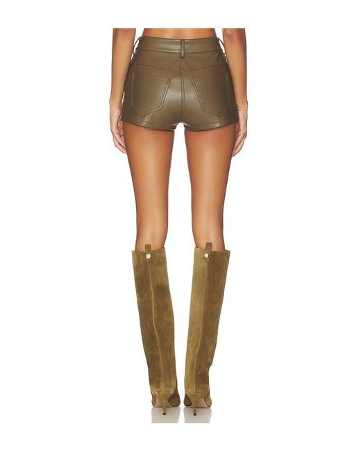 Norma Kamali Multicolor High Waist Jean Short