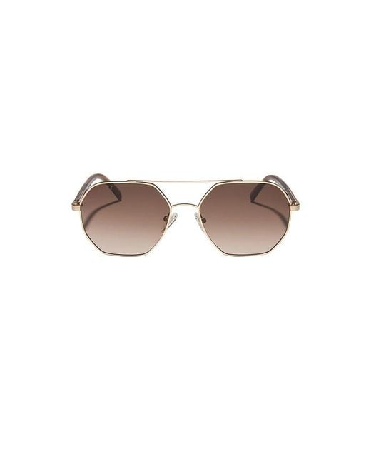 DIFF Multicolor X Jojo Fletcher Thin Metal Navigator Sunglasses