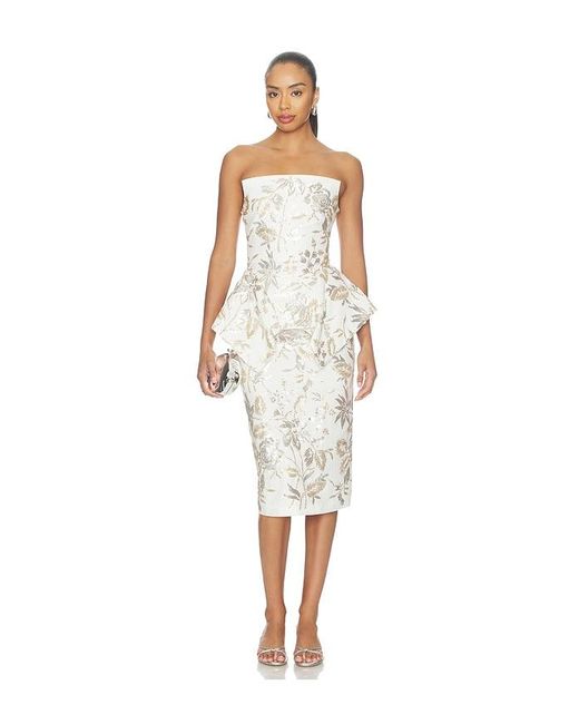 Prabal Gurung White Corset Strapless Panier Top