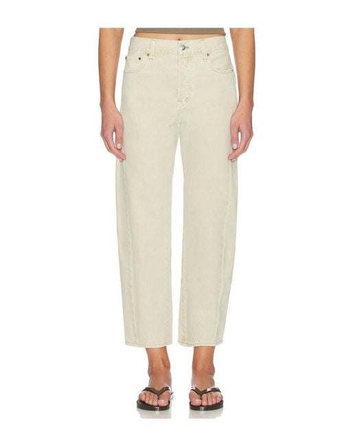 Madewell Natural Pieced Barrel Jeans