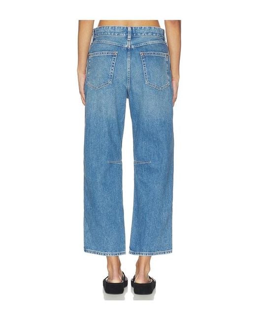 Madewell Blue Darted Barrel Jeans