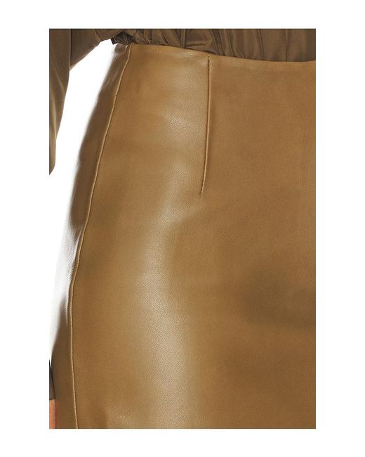 Remain Multicolor Mini Leather Skirt