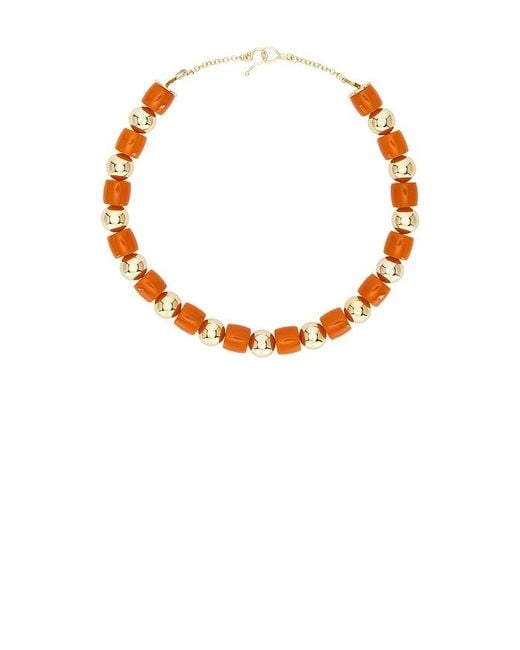 Eddie Borgo Orange Marcy Necklace