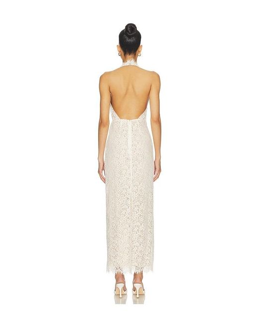Lovers + Friends White Hilly Midi Dress