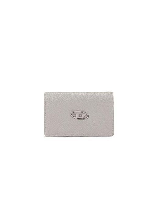 DIESEL White Hissu Evo Card Holder for men
