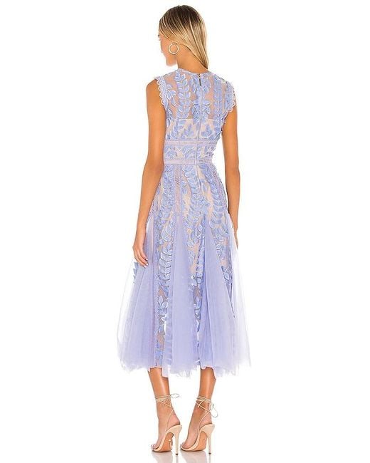 Bronx and Banco Purple Flared Dress