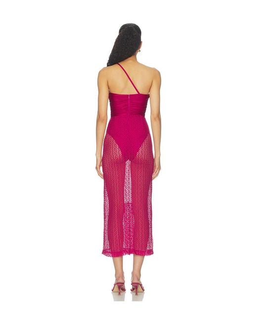 PATBO Pink Petal Midi Dress
