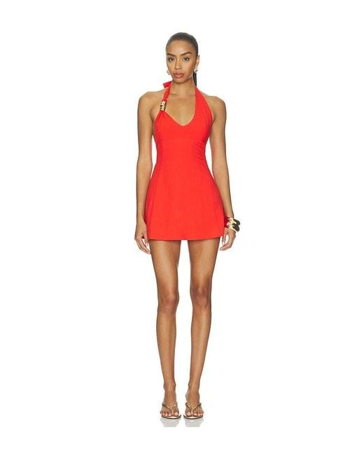 SNDY'S Red Oskar Mini Dress