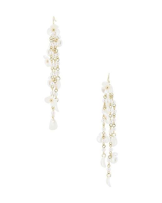 Lovers + Friends White Prisca Earrings