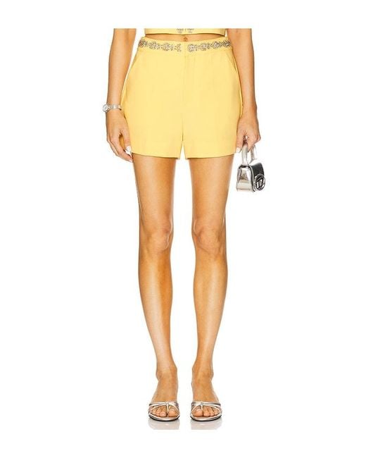 Cinq À Sept Yellow Shorts Samina