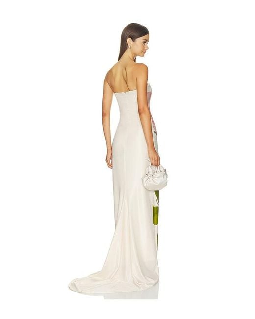 MOTHER OF ALL Metallic Amaya Printed Dress