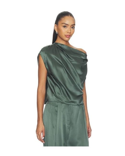 The Sei Green Draped Top