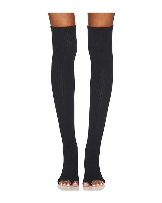 WellBeing + BeingWell Black Grip Legwarmer