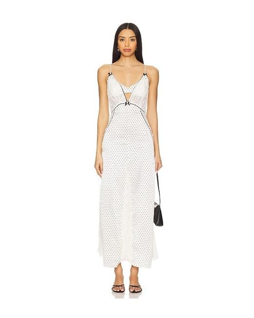 Free People White X Intimately Fp Playing Cupid Maxi Dress
