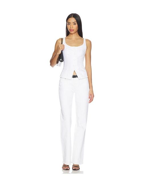 DL1961 White Dl Bella Slim Bootcut Mid Rise Jeans