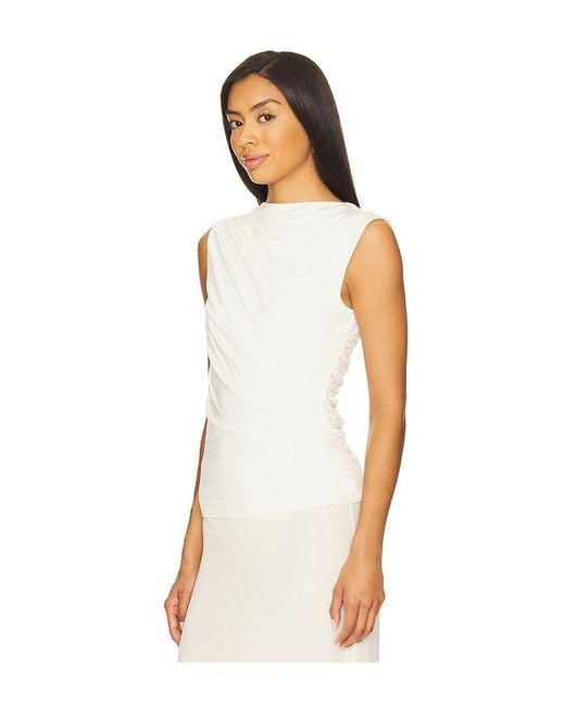 Anine Bing White Lucia Top