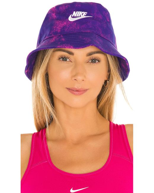 Nike Purple Nsw Futura Tie Dye Bucket Hat