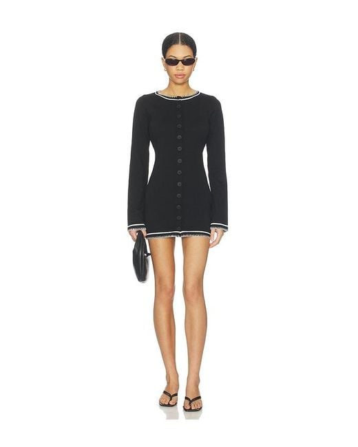 SNDY'S Black Beverly Knit Mini Dress