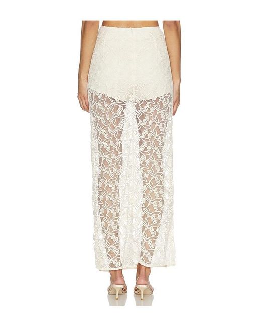 Bardot Natural Venetia Sheer Skirt