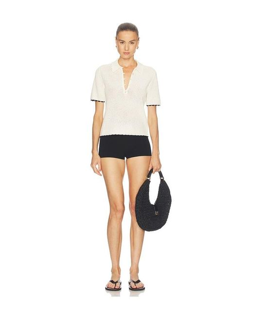 FRAME White The Textured Polo