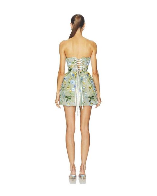 Bronx and Banco Multicolor Portofino Floral Jasmine Maraya Strapless Mini Dress