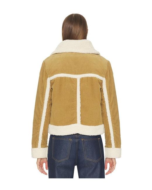 Amo Denim Blue Betty Shearling Jacket