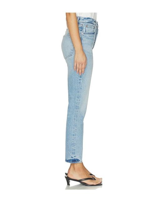 Agolde Blue Riley Crop Jean