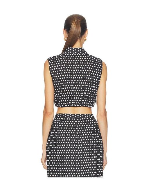 FRAME Blue The Polka Dot Top