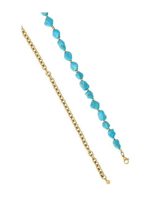 petit moments Blue Chain Belt
