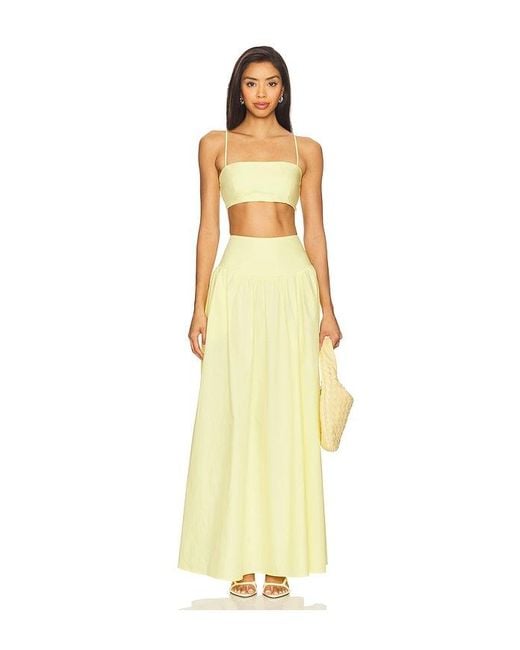 Susana Monaco Yellow Crop String Top