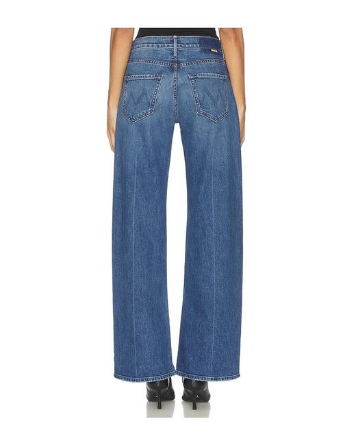 Mother Blue The Mid Rise Lasso Sneak Jeans